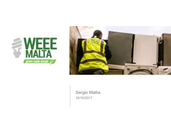 Sergio Mallia  10/10/2017  Mission  We want to contribute significantly towards the  achievement