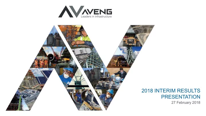 2018 interim results presentation