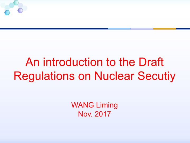 regulations on nuclear secutiy