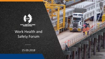 Work Health and  Safety Forum  25.09.2018  3  CCF Qld Safety  Forum  Nathan Cecil, Partner -