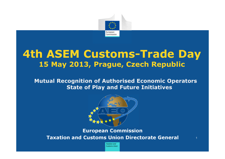 4th asem customs trade day