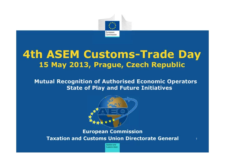 4th asem customs trade day