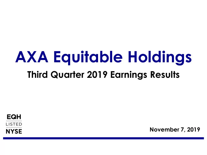 axa equitable holdings
