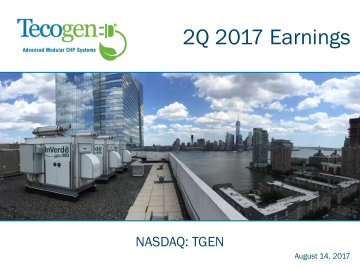 2q 2017 earnings
