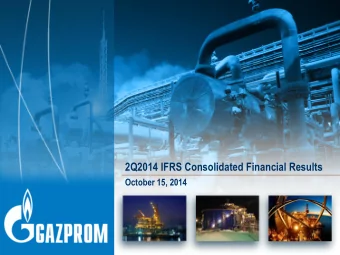 2Q2014 IFRS Consolidated Financial Results  October 15, 2014  0  Alexander Ivannikov  First Deputy