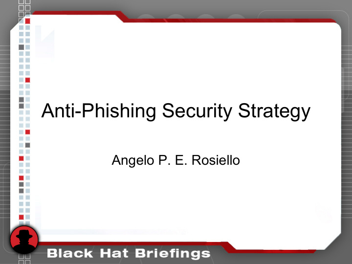 anti phishing security strategy