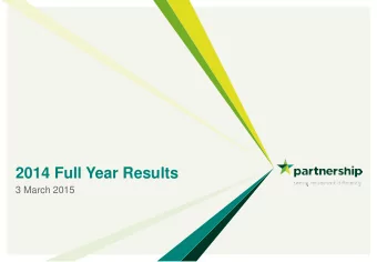 2014 Full Year Results  3 March 2015  Agenda  1  Introduction  Steve Groves | CEO  Financial review