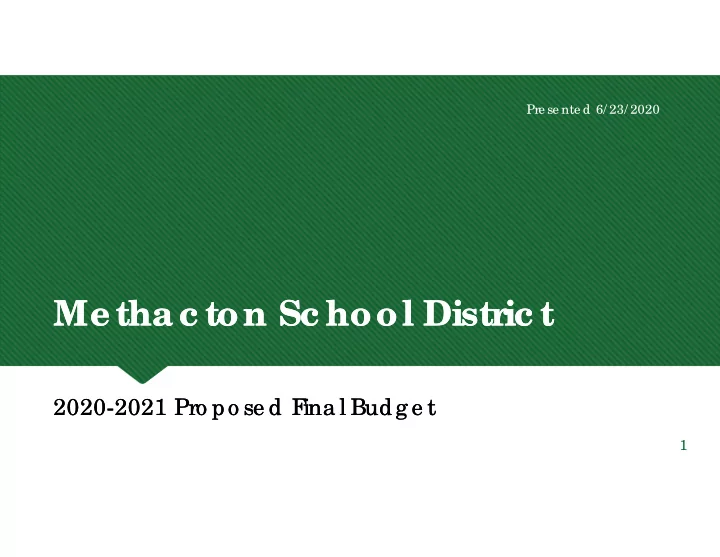 me tha c ton sc hool distric t me tha c ton sc hool