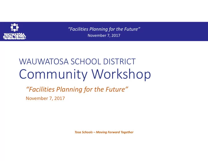 community workshop