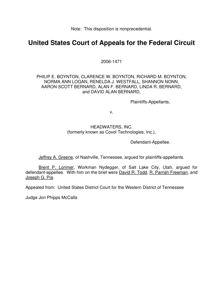 united states court of appeals for the federal circuit