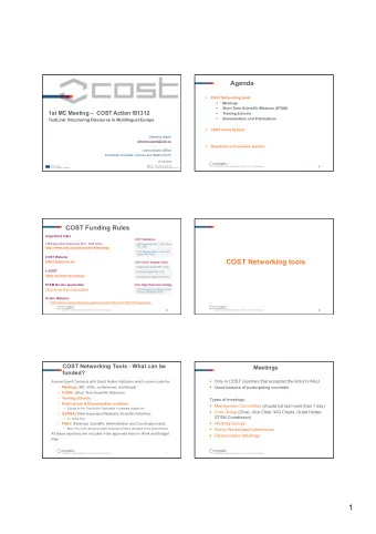 1  Eligibility of Participants in Approved Meetings by Category  Meetings  Eligibility