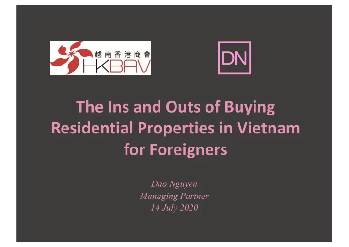 the ins and outs of buying residential properties in