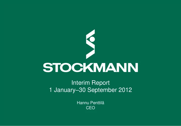 1 january 30 september 2012