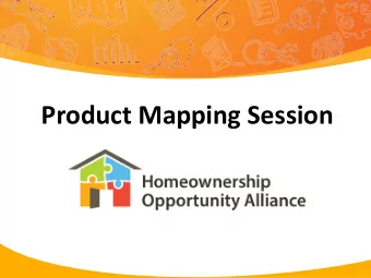 Product Mapping Session  Panelists:  Andrea Brennan, City of Minneapolis  Joannette Cintrn, Klein
