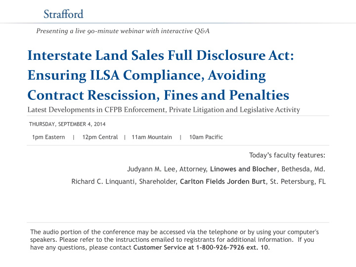 interstate land sales full disclosure act