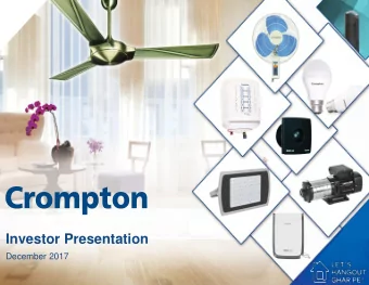 Investor Presentation  December 2017  Disclaimer  This presentation does not constitute an offer