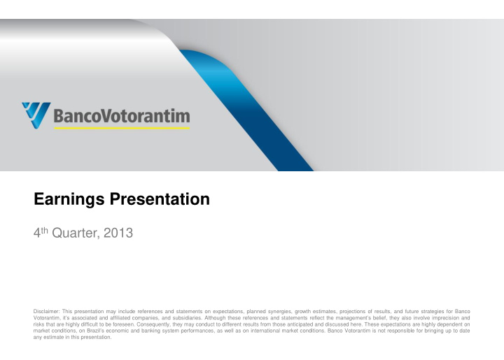 earnings presentation