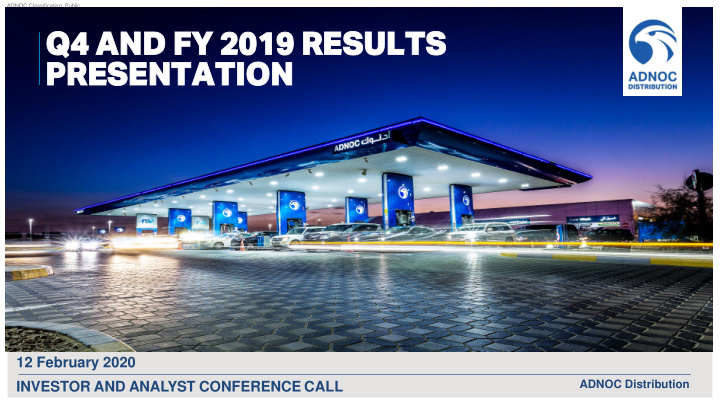 q4 q4 and and fy 2 fy 2019 019 results results