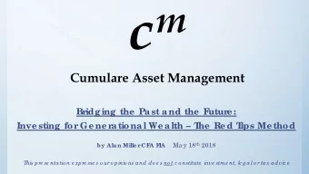 Cumular  e  Asse t Manage me nt: Info  Cumulare  is a Re giste re d Inve stme nt Advisor (RIA)