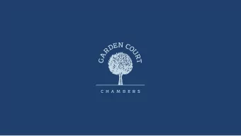 Contempt of Court  Owen Greenhall, Garden Court Chambers (Chair)  Stephanie Harrison QC, Garden