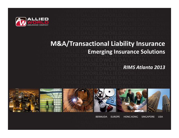 m a transactional liability insurance