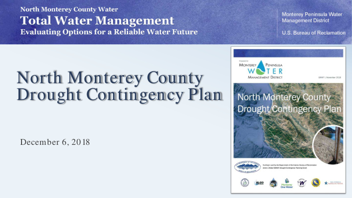 north monterey county drought contingency plan