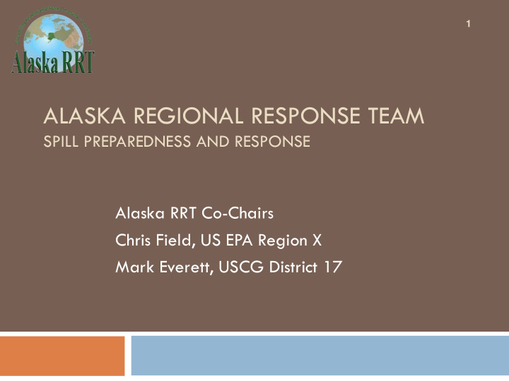 alaska regional response team