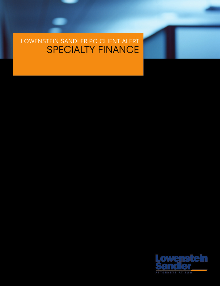 specialty finance