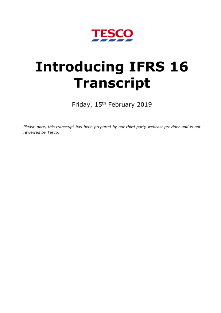 introducing ifrs 16