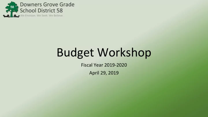 budget workshop