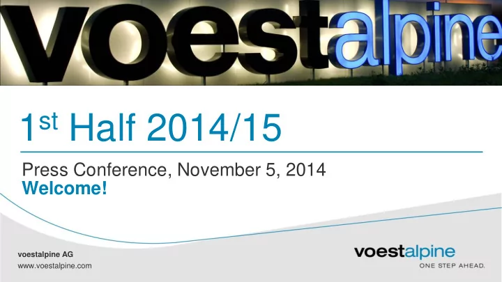 1 st half 2014 15