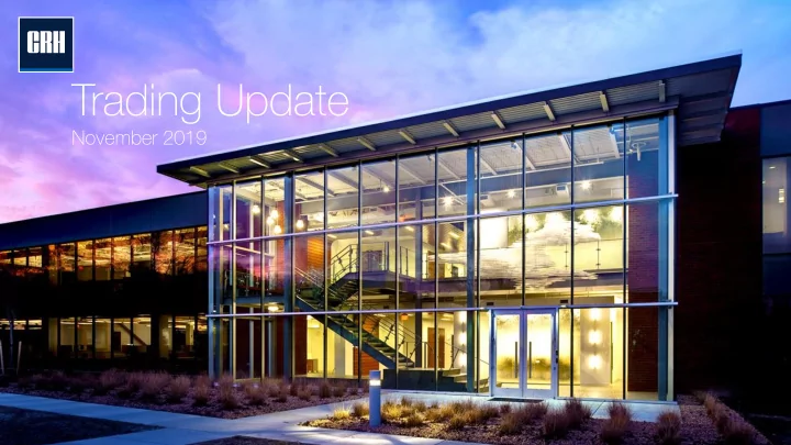 trading update