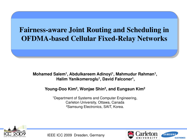 fairness aware joint routing and scheduling in ofdma