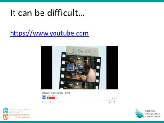 It can be difficult  https://www.youtube.com  Continuity of Medication  Management Program  Kate