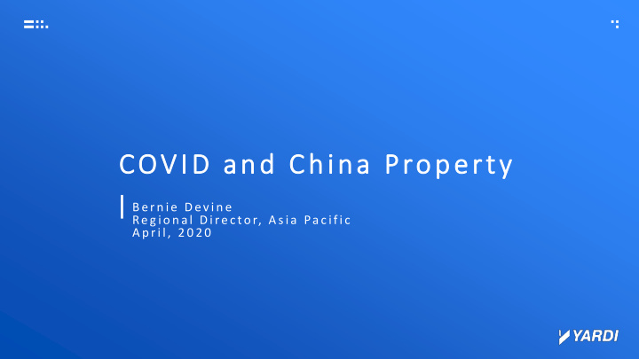 covid and china property