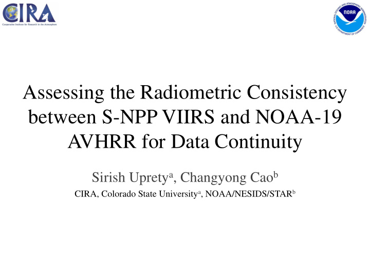 assessing the radiometric consistency between s npp viirs