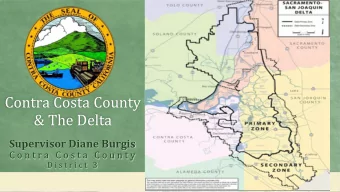 &amp; The Delta Supervisor Diane Burgis  C o n t r a   C o s t a   C o u n t y  D i s t r i c t   3
