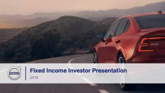 Fixe  xed  d In  Incom  ome  e In  Inves  estor  or Pr  Pres  esen  entat  atio  ion  2019