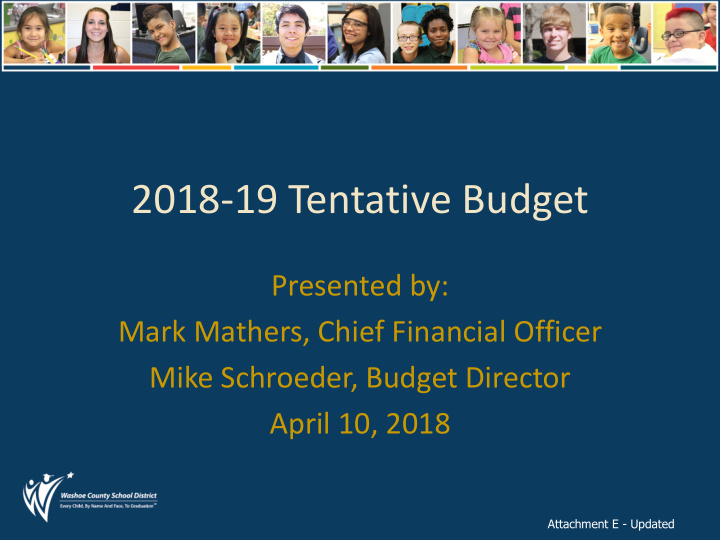 2018 19 tentative budget