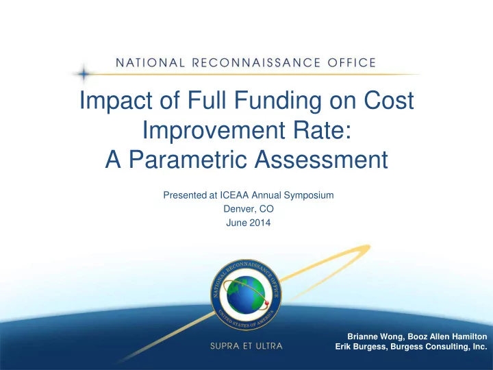 impact of full funding on cost