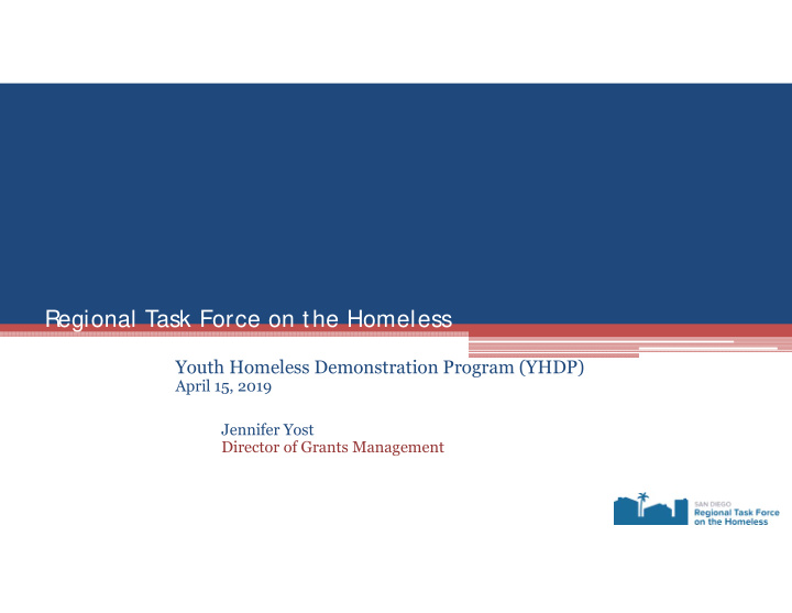 regional task force on the homeless