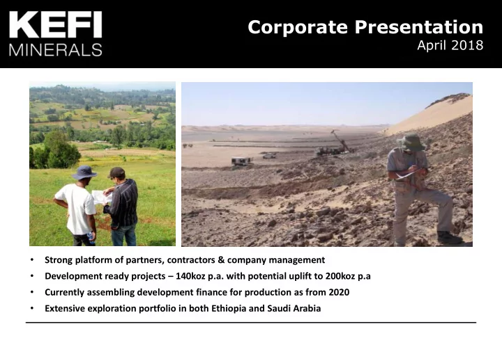 corporate presentation