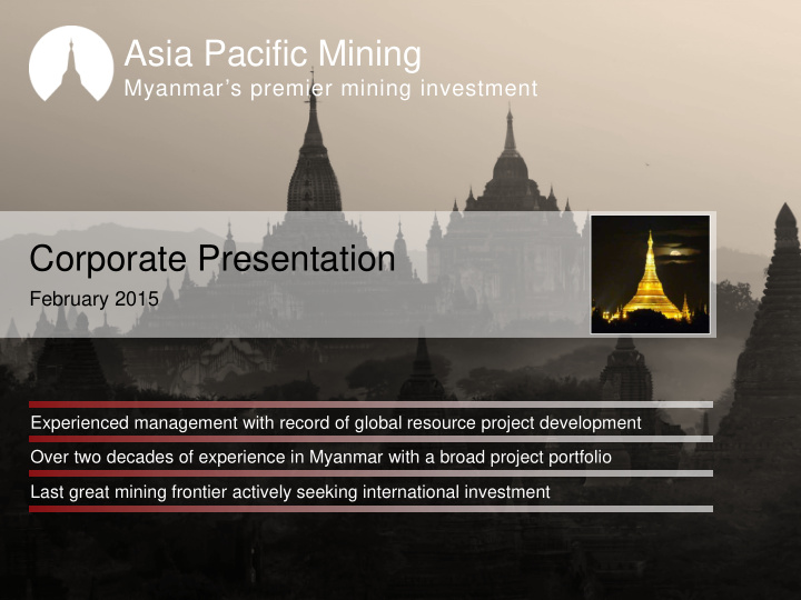 asia pacific mining
