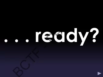 . . . ready?  e  P  -  F  T  C  B  s  n  o  i  s  n  e  P  BCTF Pensions  -  F  Pension Information