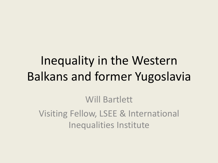 balkans and former yugoslavia