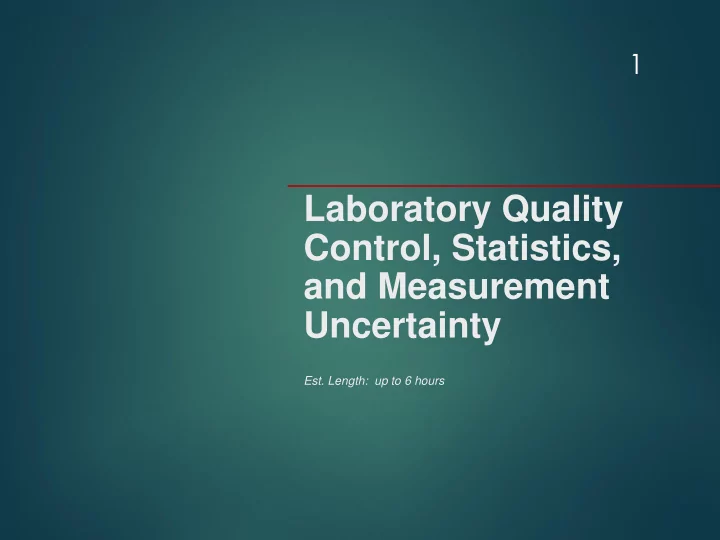 and measurement