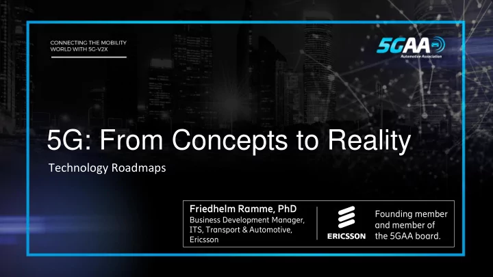 5g from concepts to reality