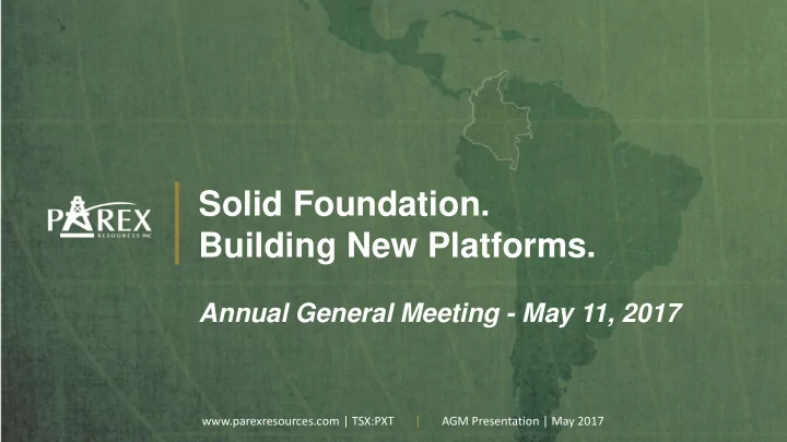 solid foundation building new platforms