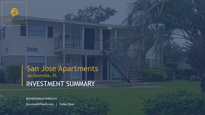 san jose apartments