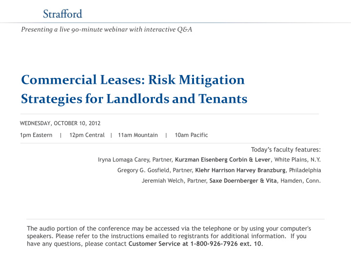 commercial leases risk mitigation strategies for